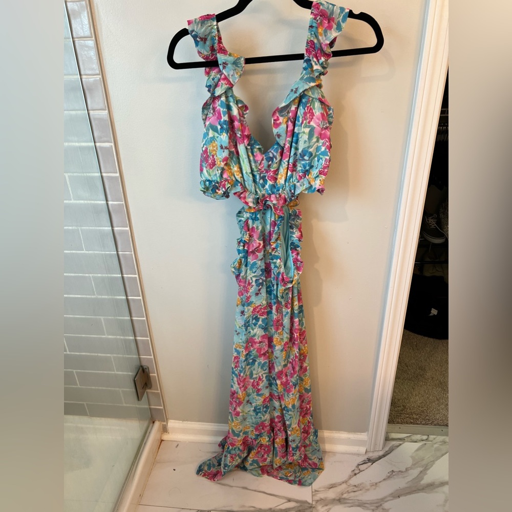 Show Me Your Mumu Lane Midi Dress - Garden Girls